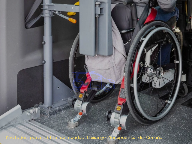 Sujección de silla de ruedas Camargo Aeropuerto de Coruña
